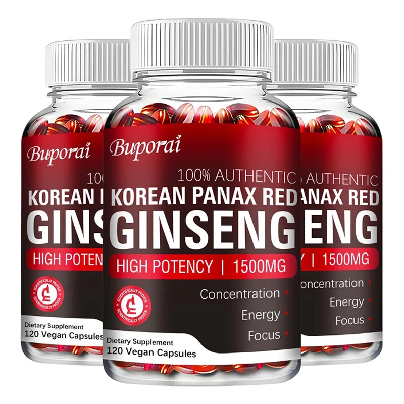 Ginkgo Biloba Extract - Korean Red Panax Ginseng Capsules -