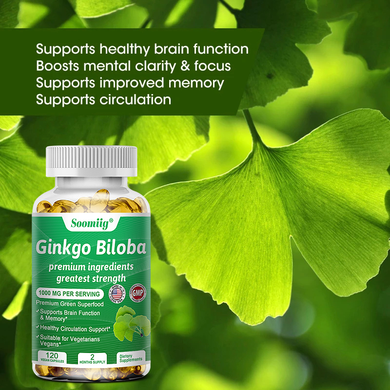 Ginkgo Biloba Extract - Ginko Biloba Capsules - Brain Supplement
