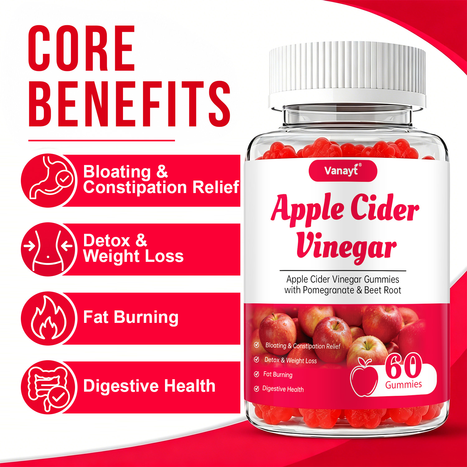 Apple Cider Vinegar Gummies wi - Herbal Wellness In review and price