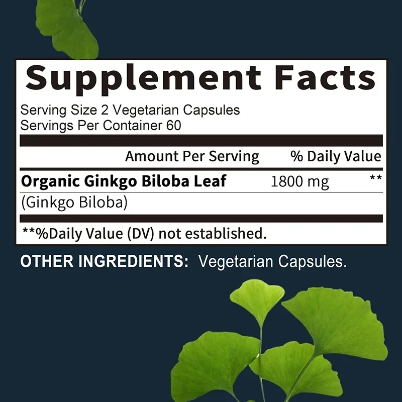 Ginkgo Biloba Supplement - Mem - Ginkgo Biloba Extract review and price