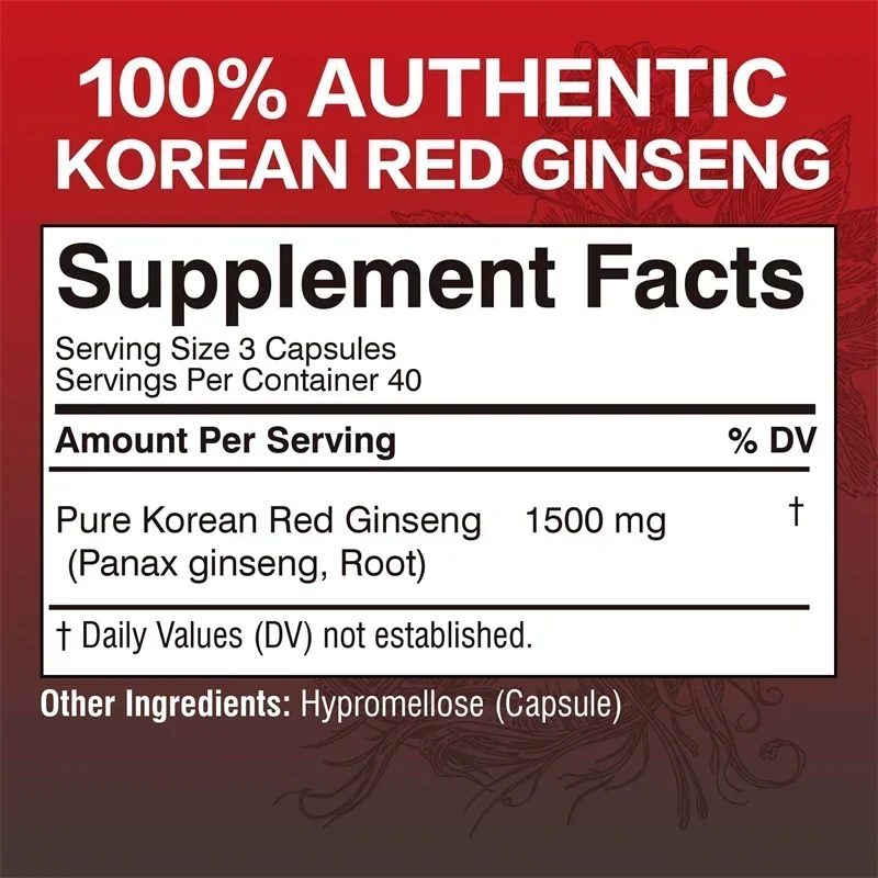 Korean Red Panax Ginseng Capsu - Ginkgo Biloba Extract review and price