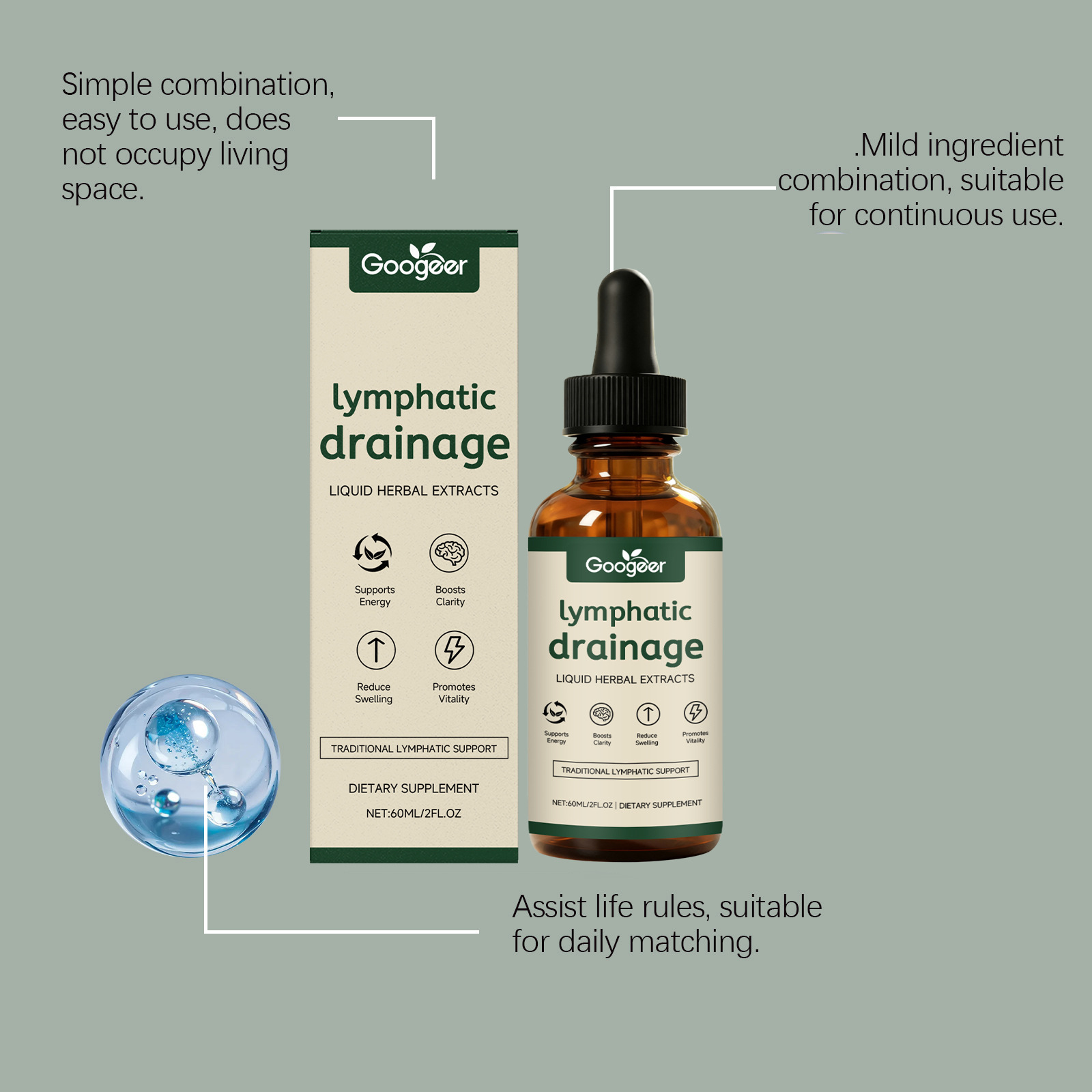 Lymphatic Drainage Drops 11-in - Herbal Wellness In review and price