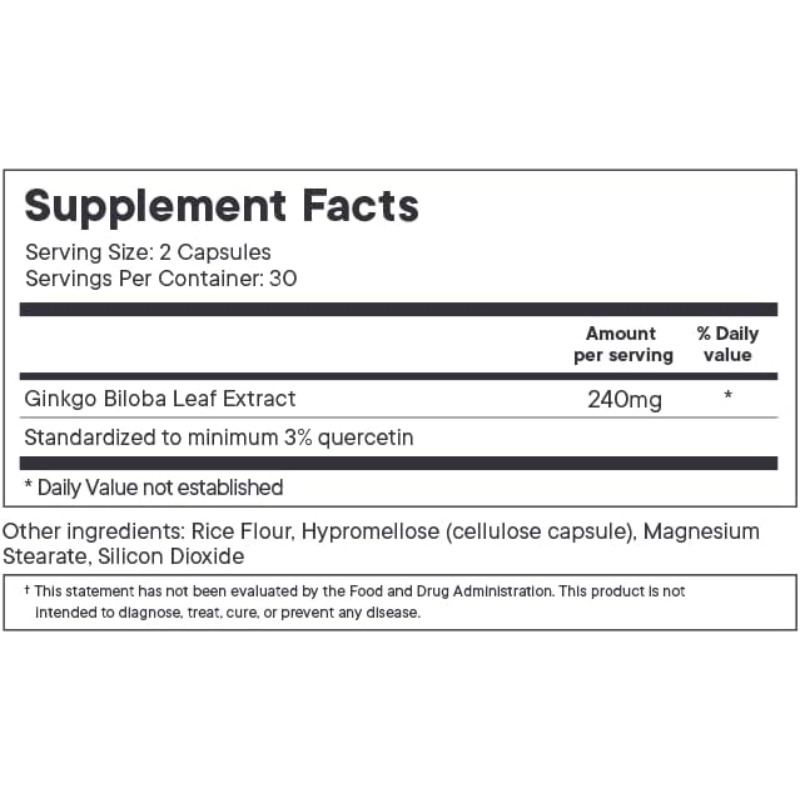Ginkgo biloba leaf extract cap - Ginkgo Biloba Extract review and price