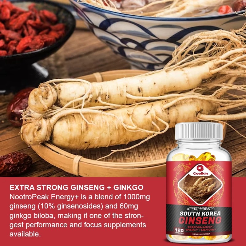 Vegan Korean Red Panax Ginseng - Ginkgo Biloba Extract review and price