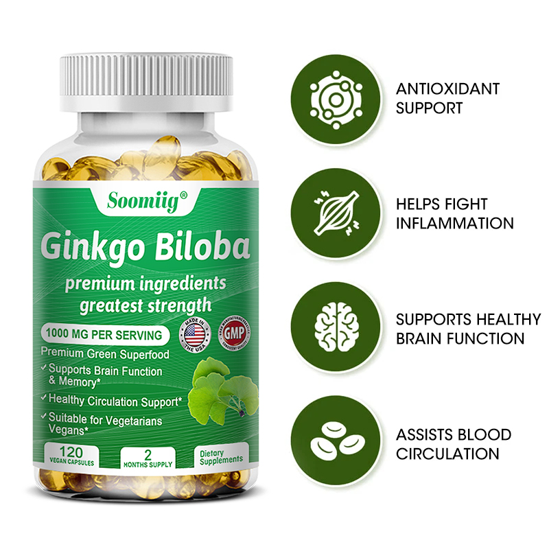 Ginko Biloba Capsules - Brain  - Ginkgo Biloba Extract review and price